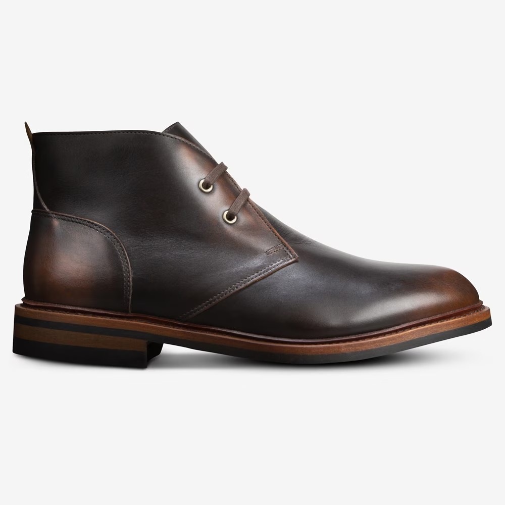 Allen Edmonds Chandler Chukka Boot in antique hickory leather, size 12D